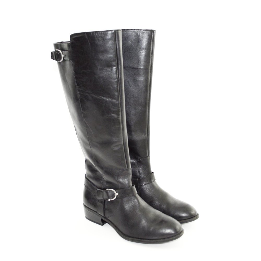 Ralph Lauren Black Leather Boot #172-3